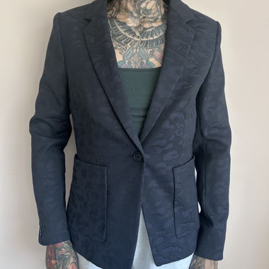 Veste de blazer sombre à motif Drykorn
