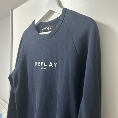 Replay Pullover Blau