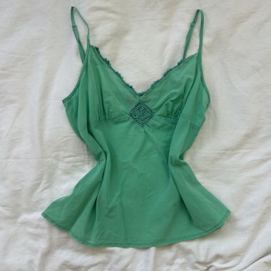 vintage cami top size S 100% cotton