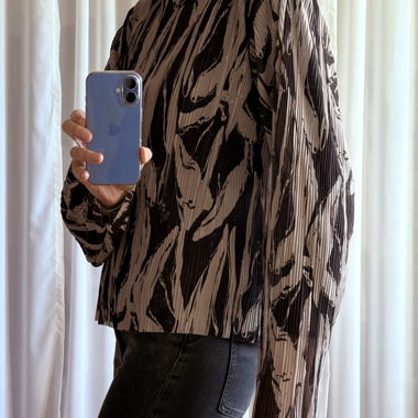 MSCH Copenhagen Pleated Blouse S