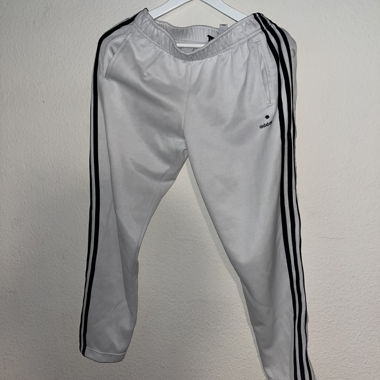 Pantaloni da allenamento Adidas bianco/nero