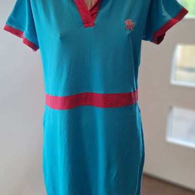 Türkises Polo-Kleid