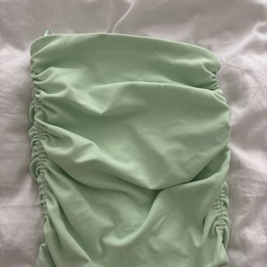 Gonna verde turchese con spacco sul retro