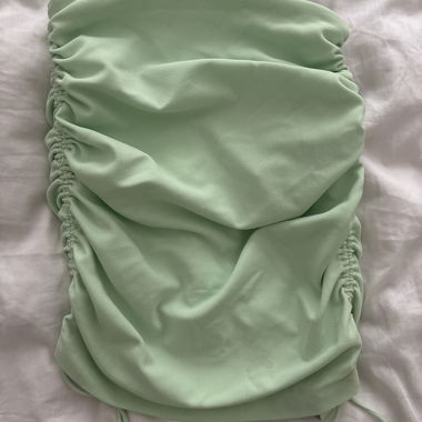 Gonna verde turchese con spacco sul retro