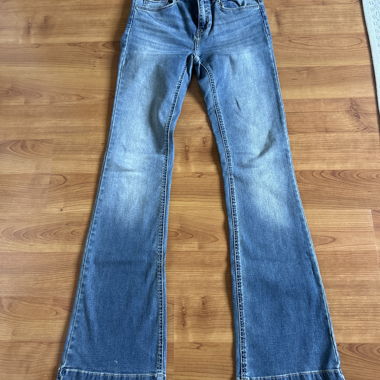Light blue flared jeans
