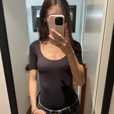 Schwarzer Tanga Body