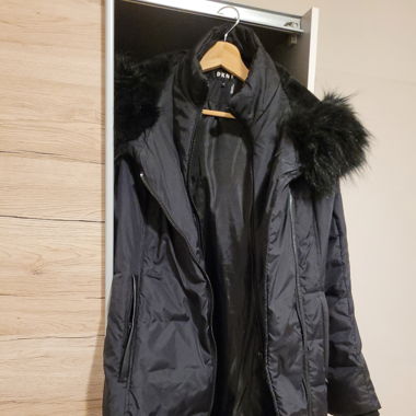 DKNY Black Puffer Coat