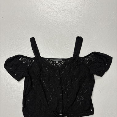 Guess offshoulder Bluse Gr. L Spitze schwarz