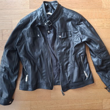 Black Faux Leather Jacket
