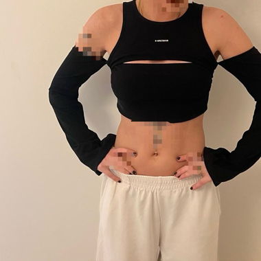 WrstBhvr Crop Top Techno Rave Top Black Blvck