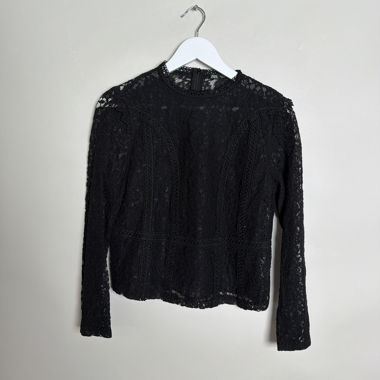 Zara lace long-sleeve top