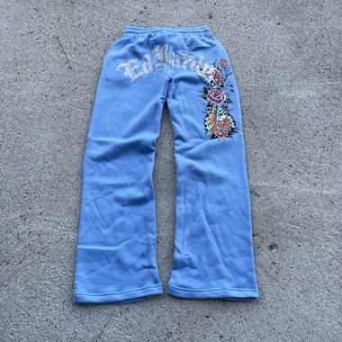 Pantalon de jogging Ed Hardy bleu, taille S