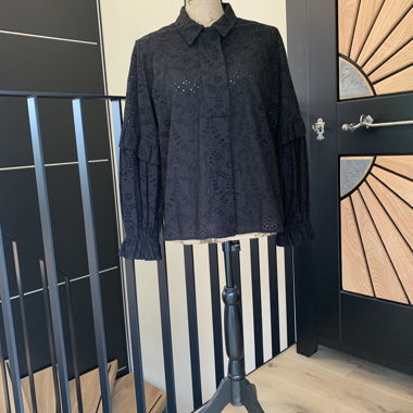 Munthe schwarze Bluse, Gr. 34
