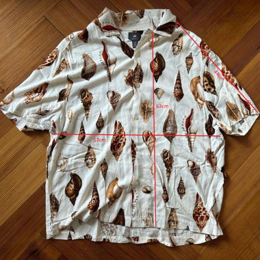 H&M Kurzarmhemd Muschelprint