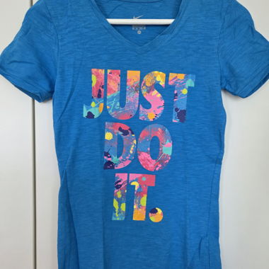 T-shirt Nike bleu pour femme XS