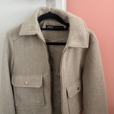 Zara Beige Wool Jacket
