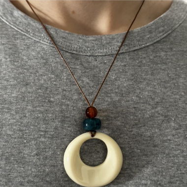 Collana boho con pendente