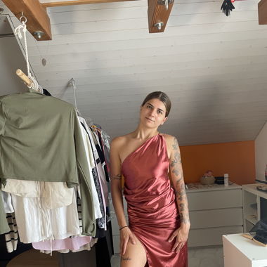 Seidenkleid (Rot)