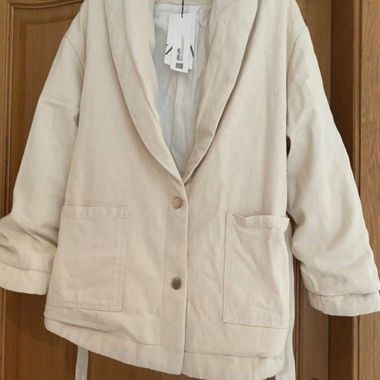 Zara beige denim jacket