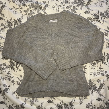Stradivarius Grey Wool Sweater