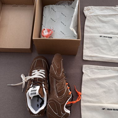  New Balance X Miu Miu 530 SL suede sneaker