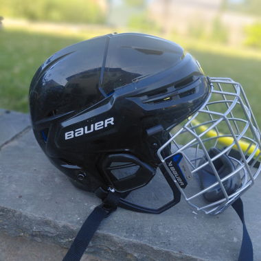 Casco da hockey Bauer nero
