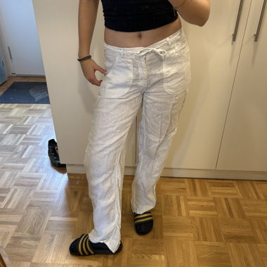 Pantalon en lin blanc BDG Urban Outfitters S
