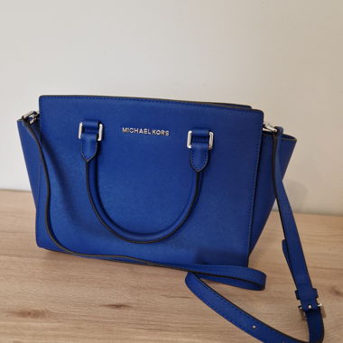 Blue Michael Kors Handbag