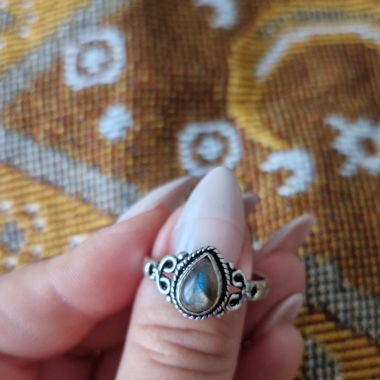 Bague boho en labradorite