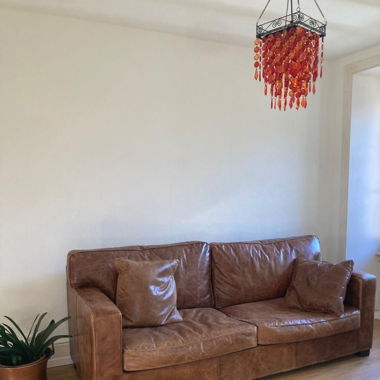 Vintage Ledersofa Mokka Braun