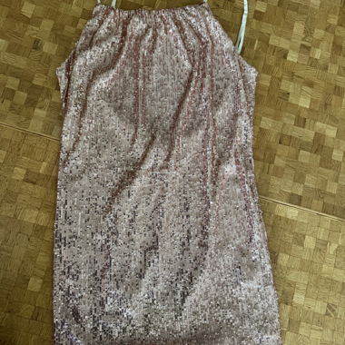Powder Pink Sequin Dress