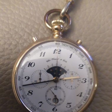Tissot Taschenuhr  Tachymeter  und Mondphase