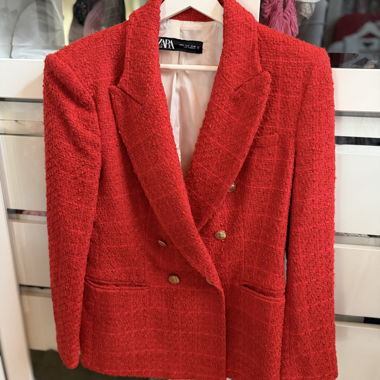 Blazer Zara rosso