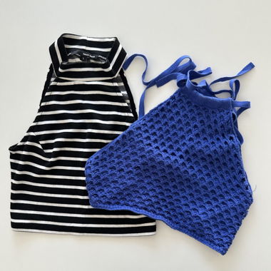 Lot de 2 ravissants crop tops