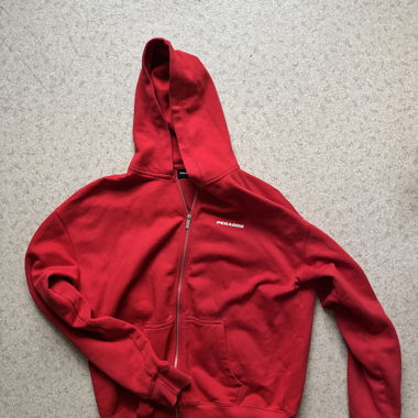 Pegador Zip-Hoodie rot