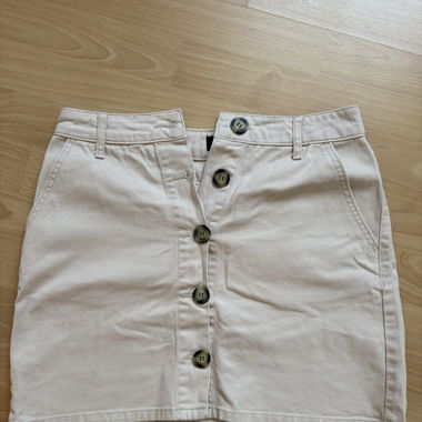Minirock in Beige