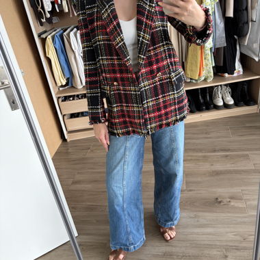 Blazer Mango in tweed