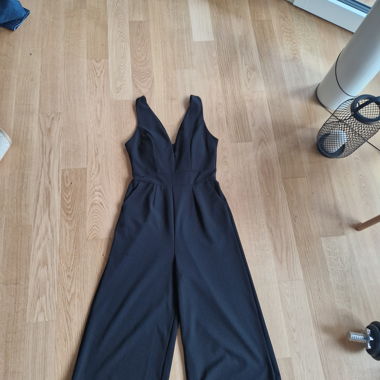 Black Jumpsuit with V-Neck