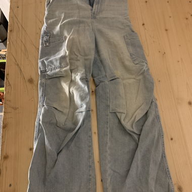 Light Blue Cargo Denim Jeans