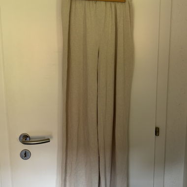 Pantalon en tricot beige