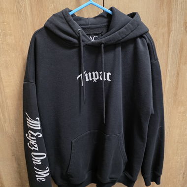 2PAC Pull&Bear Hoodie Nero Tg. S