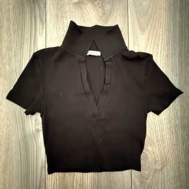 Schwarzes Poloshirt
