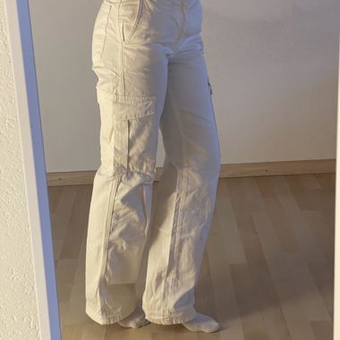 Pantaloni cargo beige