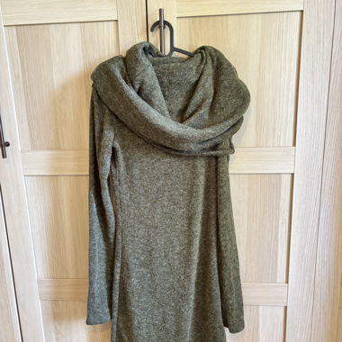 Khaki Sweater Dress TOONZSHOP