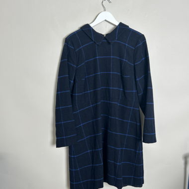 Abito camicia a quadri Barbour blu navy