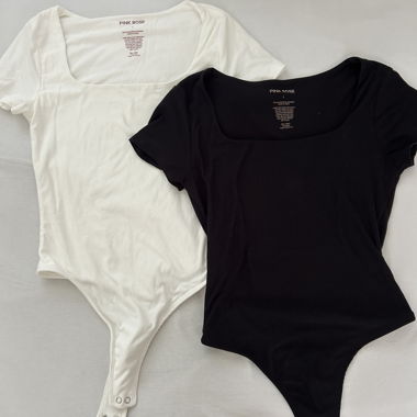 Pink Rose Bodysuit Set
