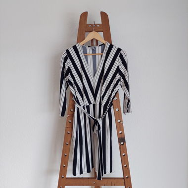 Robe rayée noir & blanc  // M
