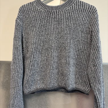 Maglione in maglia blu