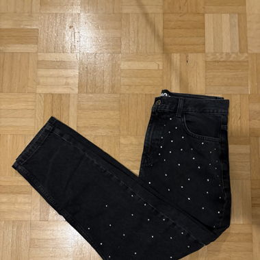 Schwarze Jeans mit Glitzer 