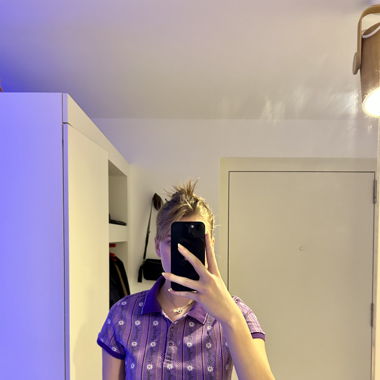 vintage floral polo